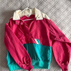 Vintage Colorblock Windbreaker